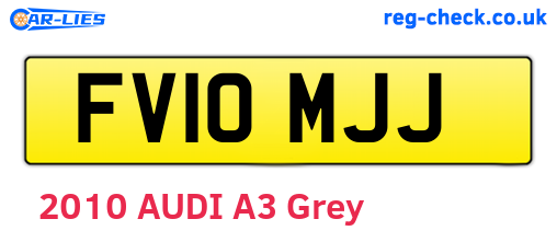 FV10MJJ are the vehicle registration plates.