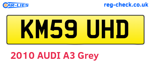 KM59UHD are the vehicle registration plates.