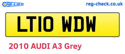 LT10WDW are the vehicle registration plates.