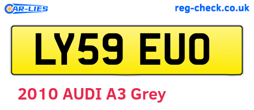 LY59EUO are the vehicle registration plates.