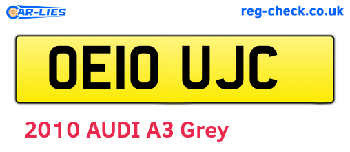 OE10UJC are the vehicle registration plates.