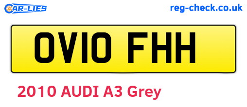 OV10FHH are the vehicle registration plates.