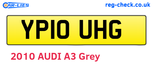 YP10UHG are the vehicle registration plates.