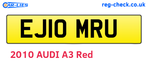 EJ10MRU are the vehicle registration plates.