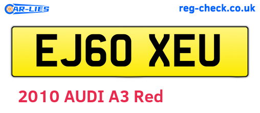 EJ60XEU are the vehicle registration plates.