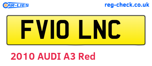 FV10LNC are the vehicle registration plates.