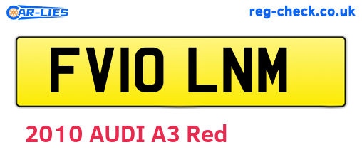 FV10LNM are the vehicle registration plates.