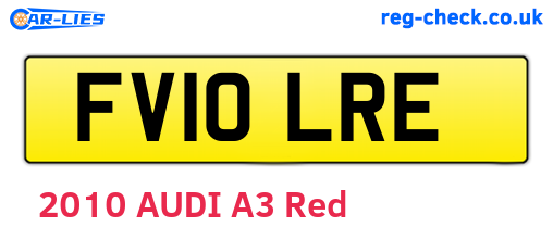 FV10LRE are the vehicle registration plates.