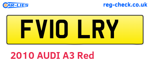 FV10LRY are the vehicle registration plates.