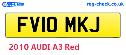 FV10MKJ are the vehicle registration plates.