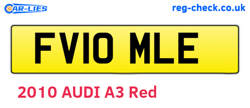 FV10MLE are the vehicle registration plates.