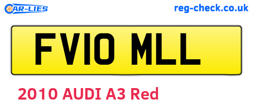 FV10MLL are the vehicle registration plates.