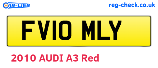 FV10MLY are the vehicle registration plates.