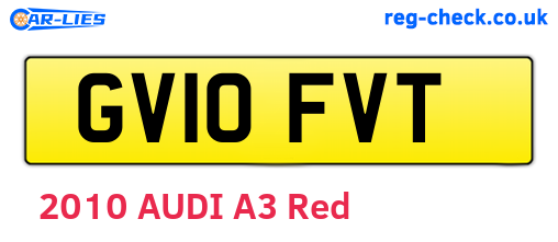 GV10FVT are the vehicle registration plates.