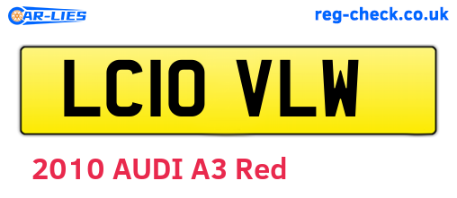 LC10VLW are the vehicle registration plates.