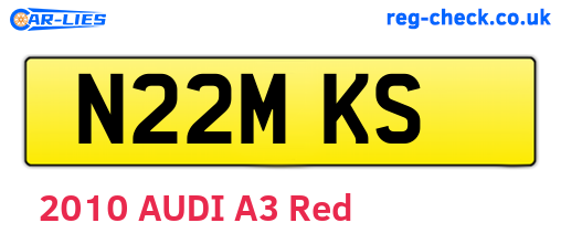 N22MKS are the vehicle registration plates.