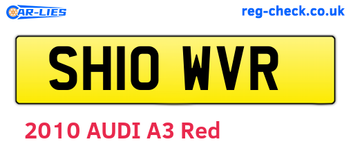 SH10WVR are the vehicle registration plates.