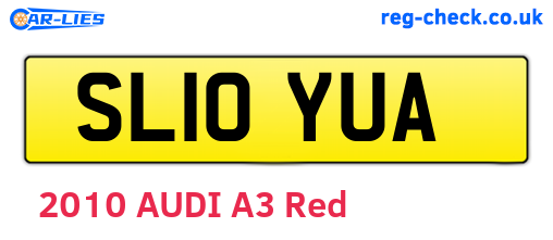 SL10YUA are the vehicle registration plates.