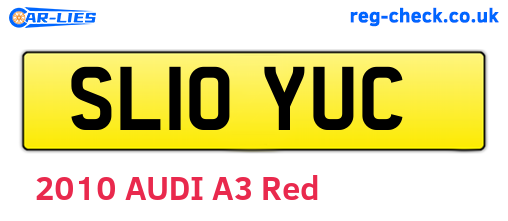 SL10YUC are the vehicle registration plates.