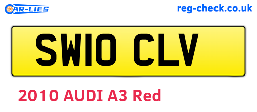 SW10CLV are the vehicle registration plates.