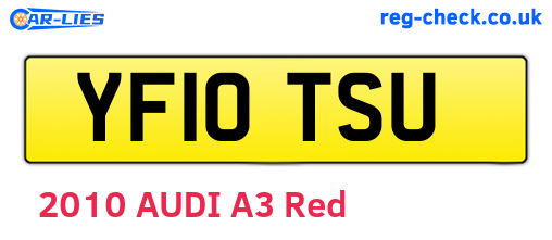 YF10TSU are the vehicle registration plates.