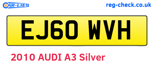 EJ60WVH are the vehicle registration plates.