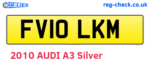 FV10LKM are the vehicle registration plates.