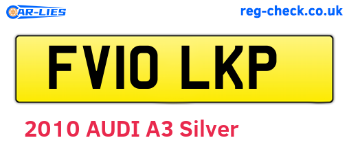 FV10LKP are the vehicle registration plates.