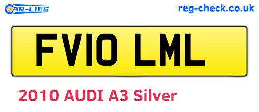 FV10LML are the vehicle registration plates.