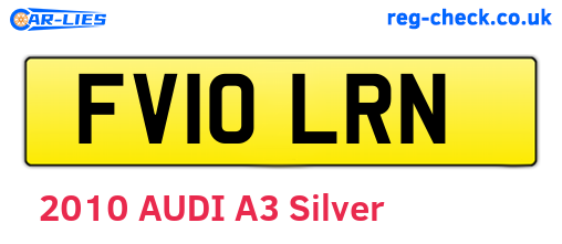 FV10LRN are the vehicle registration plates.