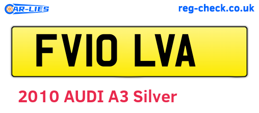 FV10LVA are the vehicle registration plates.
