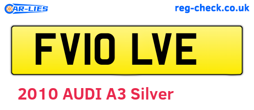 FV10LVE are the vehicle registration plates.