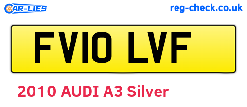 FV10LVF are the vehicle registration plates.