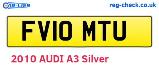 FV10MTU are the vehicle registration plates.