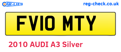 FV10MTY are the vehicle registration plates.