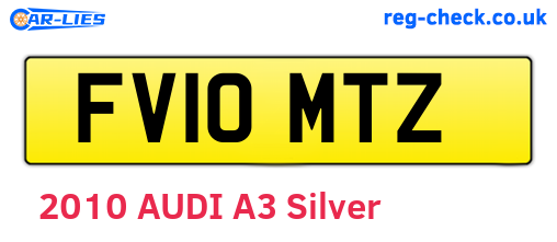 FV10MTZ are the vehicle registration plates.