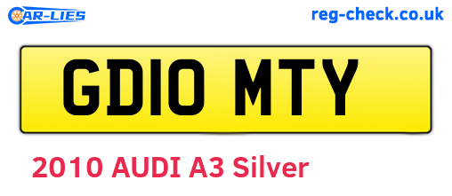 GD10MTY are the vehicle registration plates.