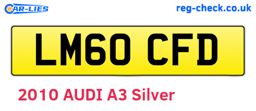LM60CFD are the vehicle registration plates.
