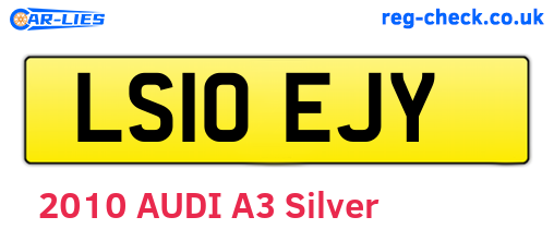 LS10EJY are the vehicle registration plates.