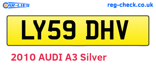 LY59DHV are the vehicle registration plates.