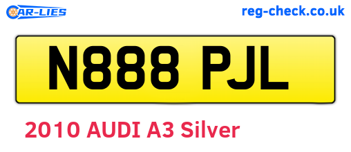 N888PJL are the vehicle registration plates.