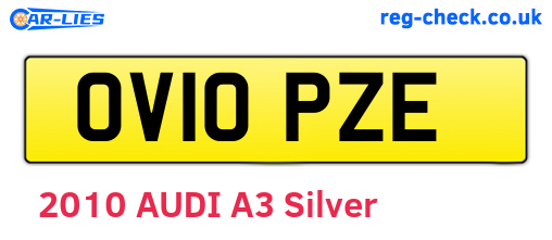 OV10PZE are the vehicle registration plates.