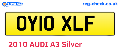 OY10XLF are the vehicle registration plates.