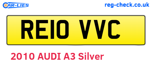 RE10VVC are the vehicle registration plates.