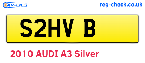 S2HVB are the vehicle registration plates.