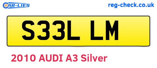 S33LLM are the vehicle registration plates.