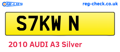 S7KWN are the vehicle registration plates.