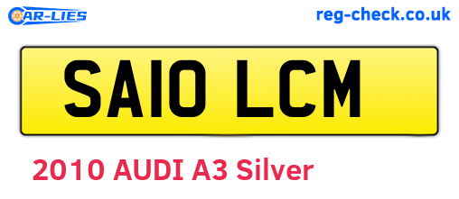 SA10LCM are the vehicle registration plates.