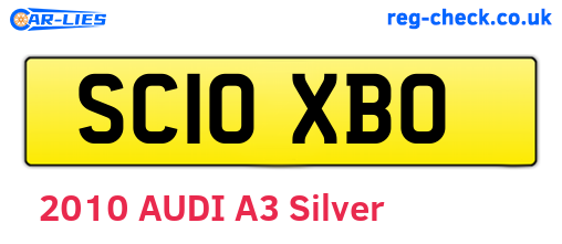 SC10XBO are the vehicle registration plates.