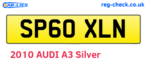 SP60XLN are the vehicle registration plates.